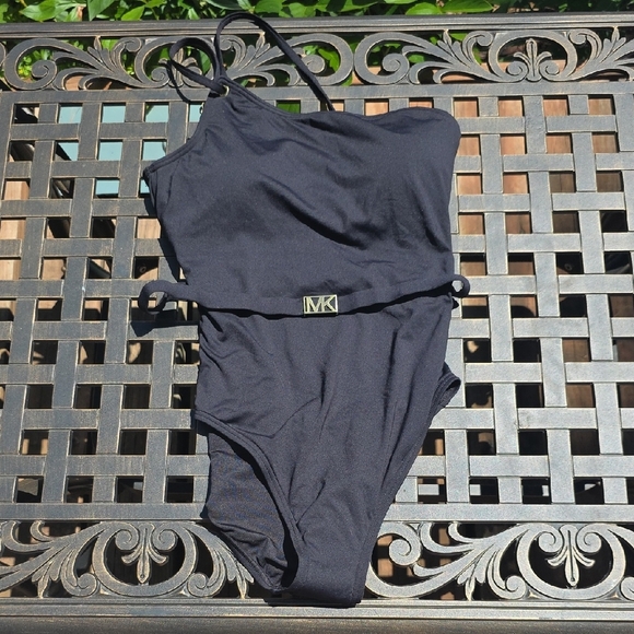 Michael Kors Black Swimsuit with Gold Accent - Picture 1 of 4